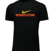 Nike Men's Weightlifting Tee - Black/Orange/Yellow