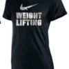 Nike Women's Weightlifting Tape Tee - Black
