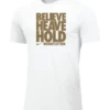 Nike Men's Weightlifting Believe Heave Hold Tee - Gold/White
