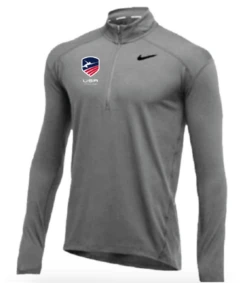Nike Men's USA Fencing 1/2 Zip Top - Grey