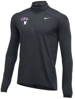 Nike Men's USA Weightlifting 1/2 Zip Top - Charcoal