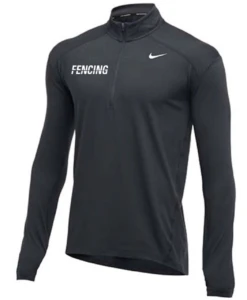 Nike Men's Fencing 1/2 Zip Top - Charcoal