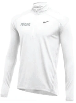 Nike Men's Fencing 1/2 Zip Top - White