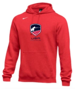 Nike Men's USA Parafencing Club Fleece Pullover Hoodie - Scarlet