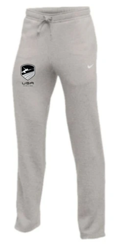 Nike Youth USA Fencing Club Fleece Pant - Heather Grey/Monocrome