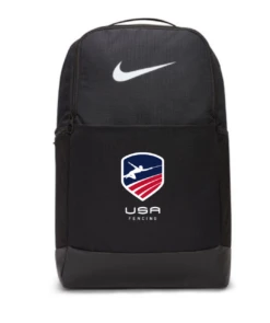 Nike USA Fencing Brasilia 9.5 Training Backpack - Black/White