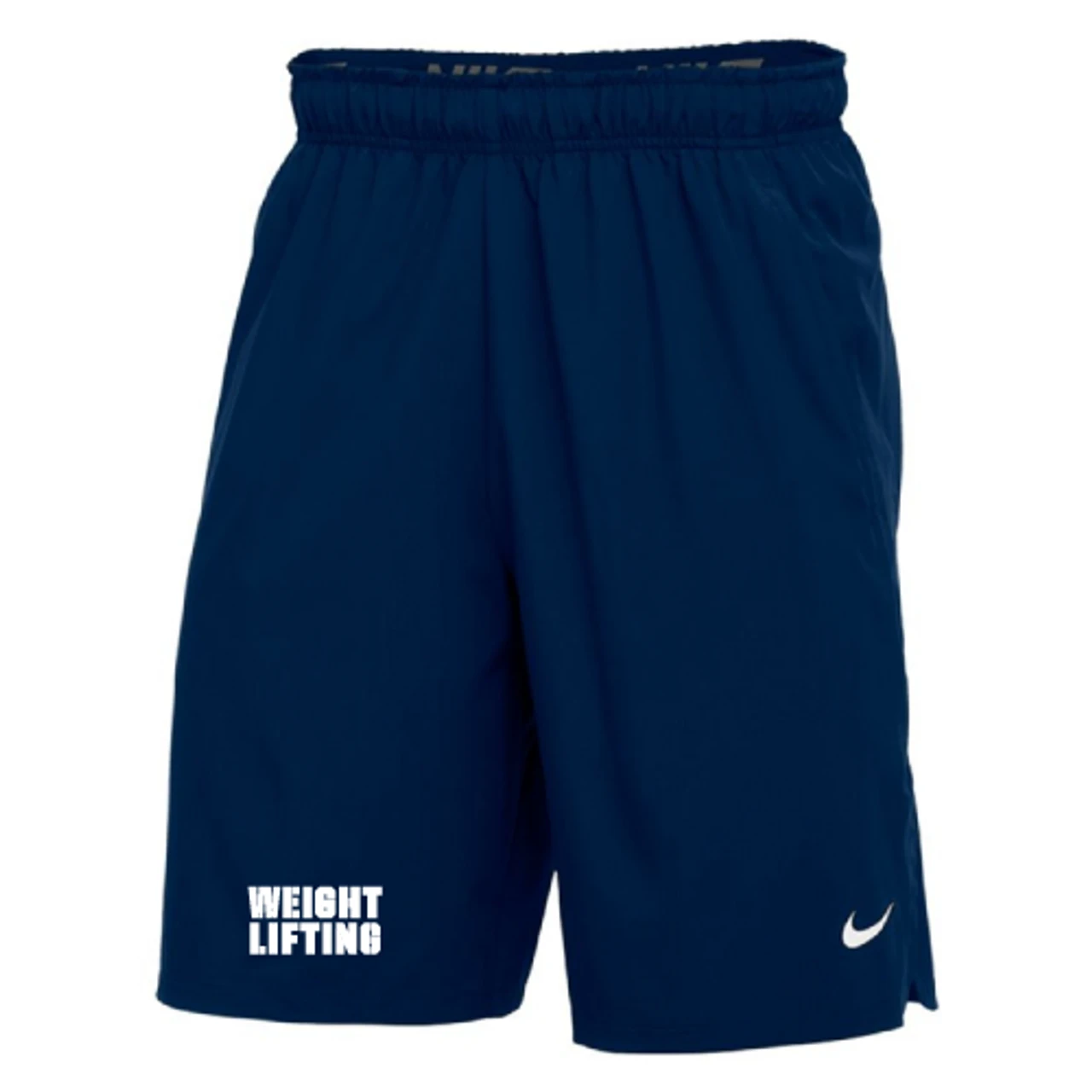 Nike Men's Weightlifting Flex Woven Training Short W/Pockets - Navy/White 1 Nike Men's Weightlifting Flex Woven Training Short W/Pockets - Navy/White