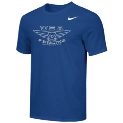Nike Men's USA Fencing Legends Of The Piste Tee - Royal/Silver