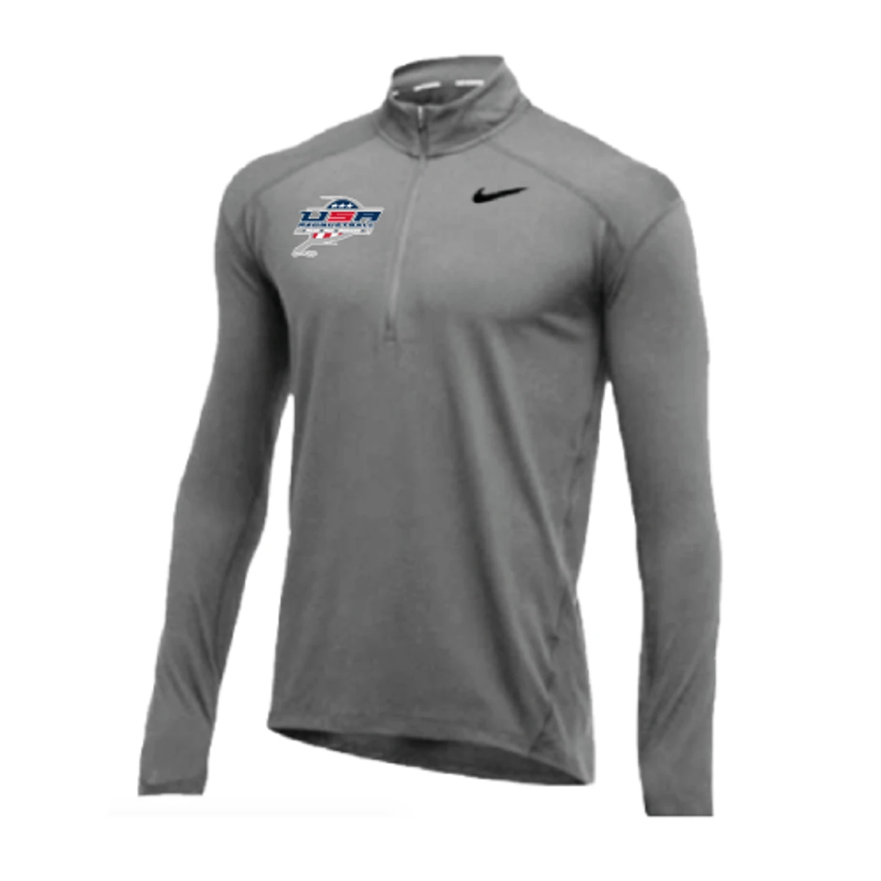 Nike Men's USA Racquetball 1/2 Zip Top - Grey 1 Nike Men's USA Racquetball 1/2 Zip Top - Grey