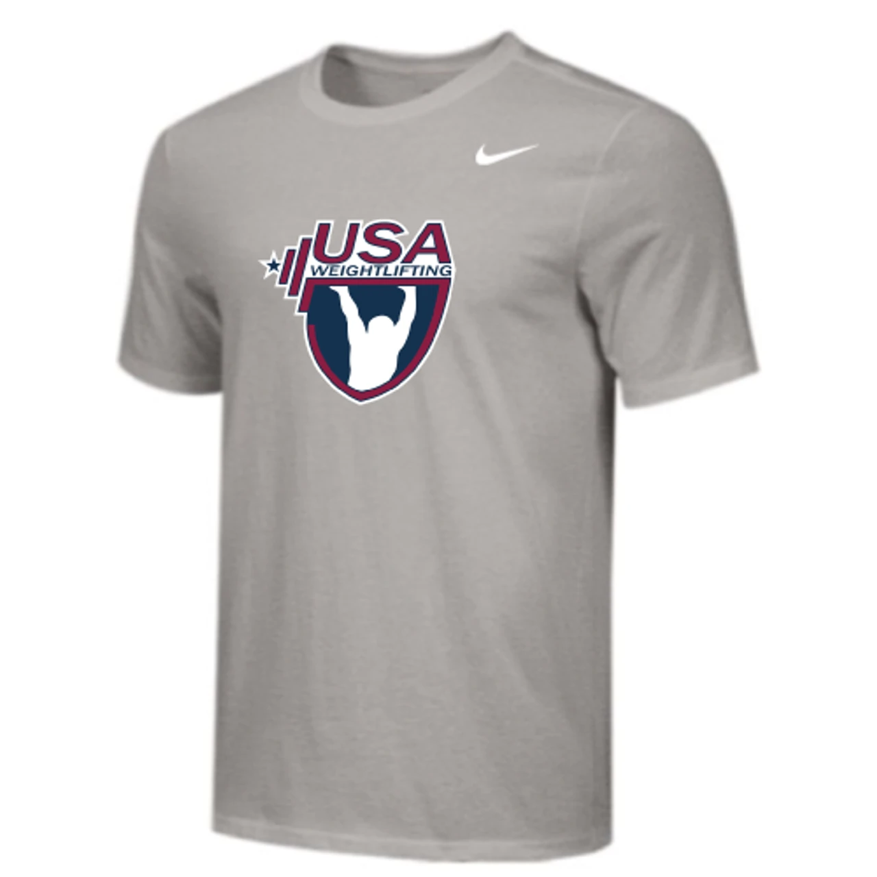 Nike Men's USA Weightlifting Tee - Grey 1 Nike Men's USA Weightlifting Tee - Grey