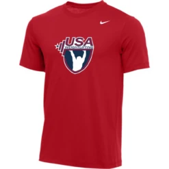 Nike Men's USA Weightlifting Tee - Red