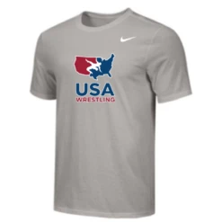 Nike Men's USA Wrestling Tee - Grey