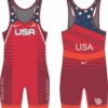 Nike Men's USA Wrestling Old Glory Singlet - Red