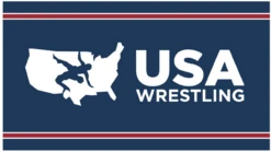 USA Wrestling Beach Towel - Blue/White/Red