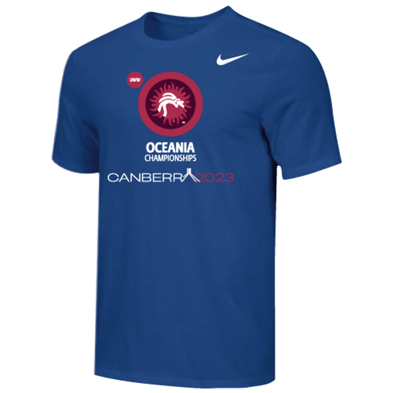 Nike Men's Oceania Championships Canberr 2023 Tee - Royal 1 Nike Men's Oceania Championships Canberr 2023 Tee - Royal