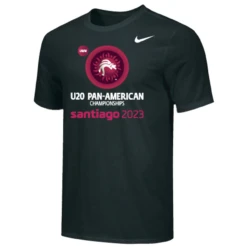 Nike Men's UWW U20 PanAm Championships 2023 Tee - Black