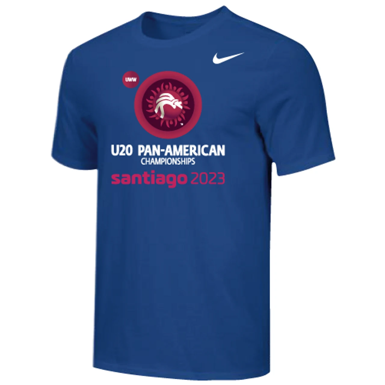 Nike Men's UWW U20 PanAm Championships 2023 Tee - Royal 1 Nike Men's UWW U20 PanAm Championships 2023 Tee - Royal