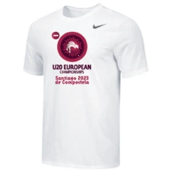 Nike Men's UWW U20 European Championships Santiago 2023 Tee Tee - White