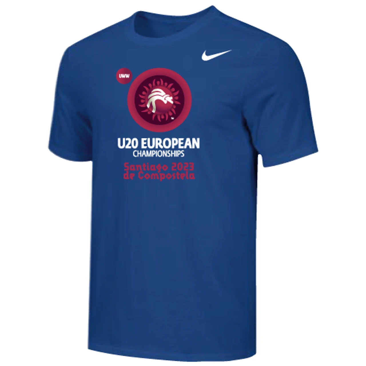 Nike Men's UWW U20 European Championships Santiago 2023 Tee Tee - Royal 1 Nike Men's UWW U20 European Championships Santiago 2023 Tee Tee - Royal