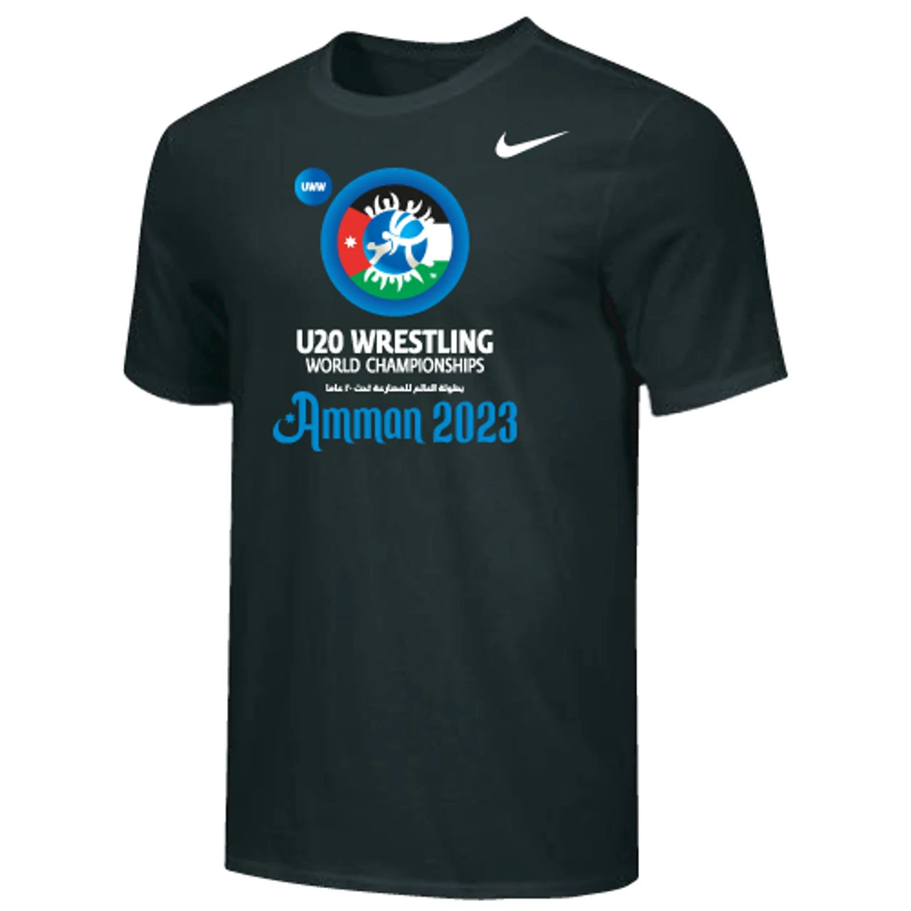 Nike Men's U20 World Championships Amman 2023 Tee - Black 1 Nike Men's U20 World Championships Amman 2023 Tee - Black