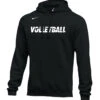 Nike Men's Volleyball Club Fleece Hoodie - Black/White