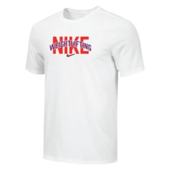 Nike Men's Weightlifting Arch Tee - White/Purple/Red