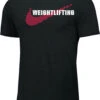 Nike Women's Weightlifting Rawdacious Tee - Black/White