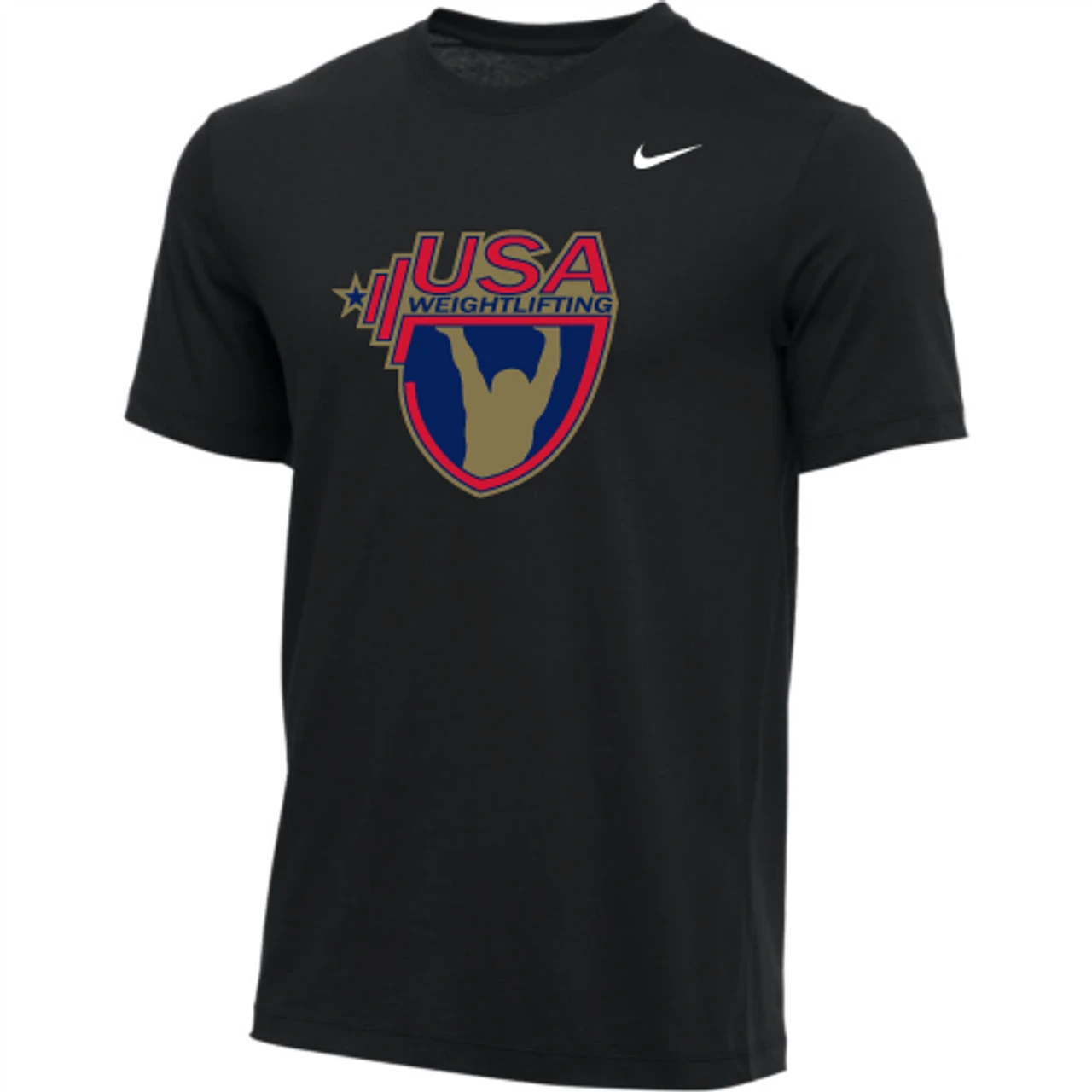 Nike Women's USA Weightlifting Tee - Black/Gold 1 Nike Women's USA Weightlifting Tee - Black/Gold