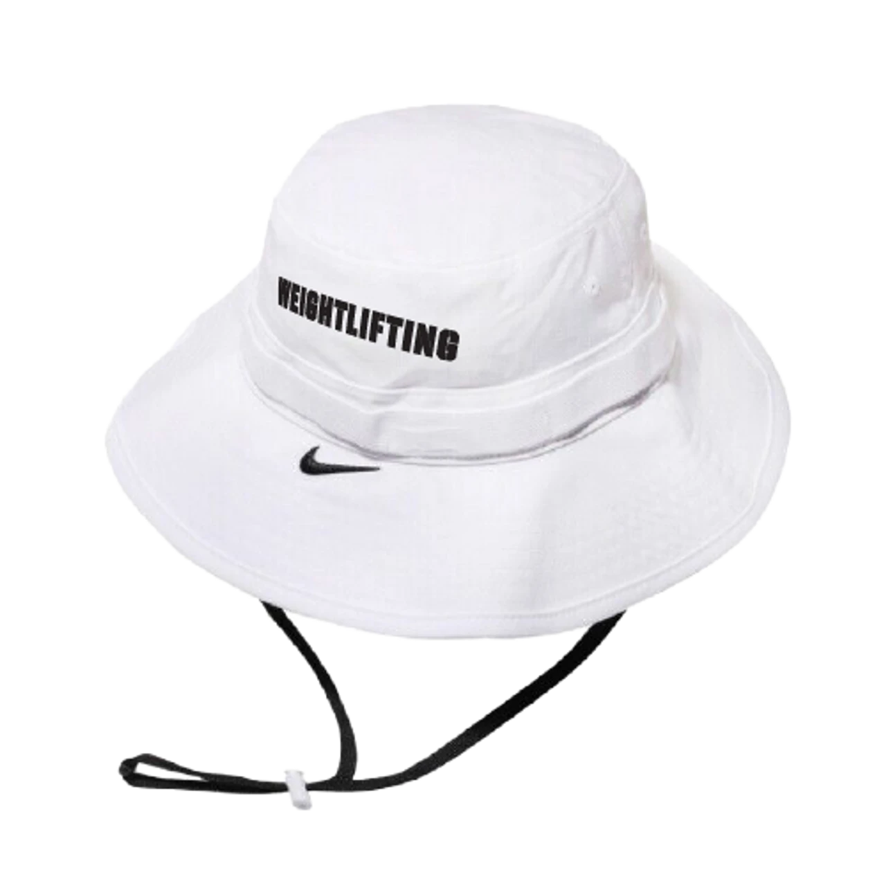 Nike Weightlifting Dri-Fit Bucket Hat - White/Black 1 Nike Weightlifting Dri-Fit Bucket Hat - White/Black