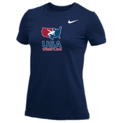 Nike Women's USA Wrestling Tee - Navy