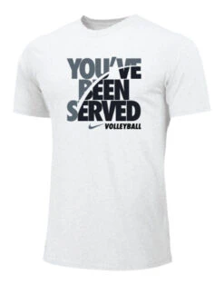 Nike Men's Volleyball You've Been Served Tee - White/Grey/Black