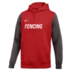 Nike Men's Fencing Club Fleece Color Block Hoodie - Red/Grey