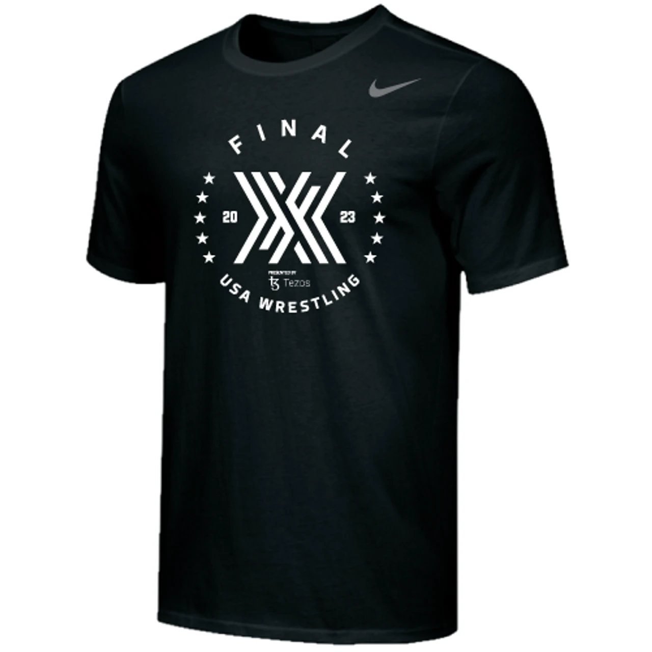 Nike Men's USA Wrestling Final X Round 2023 Cotton Tee - Black 1 Nike Men's USA Wrestling Final X Round 2023 Cotton Tee - Black