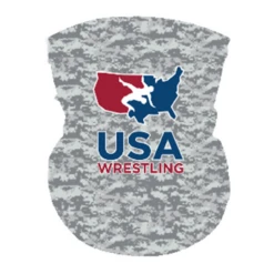 USA Wrestling Neck Gaiter - White/Digi Camo