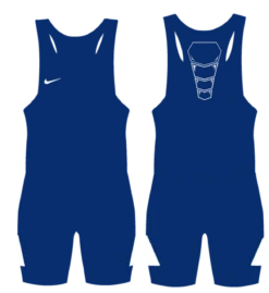 Nike Youth Grappler Elite Wrestling Singlet - Royal / White