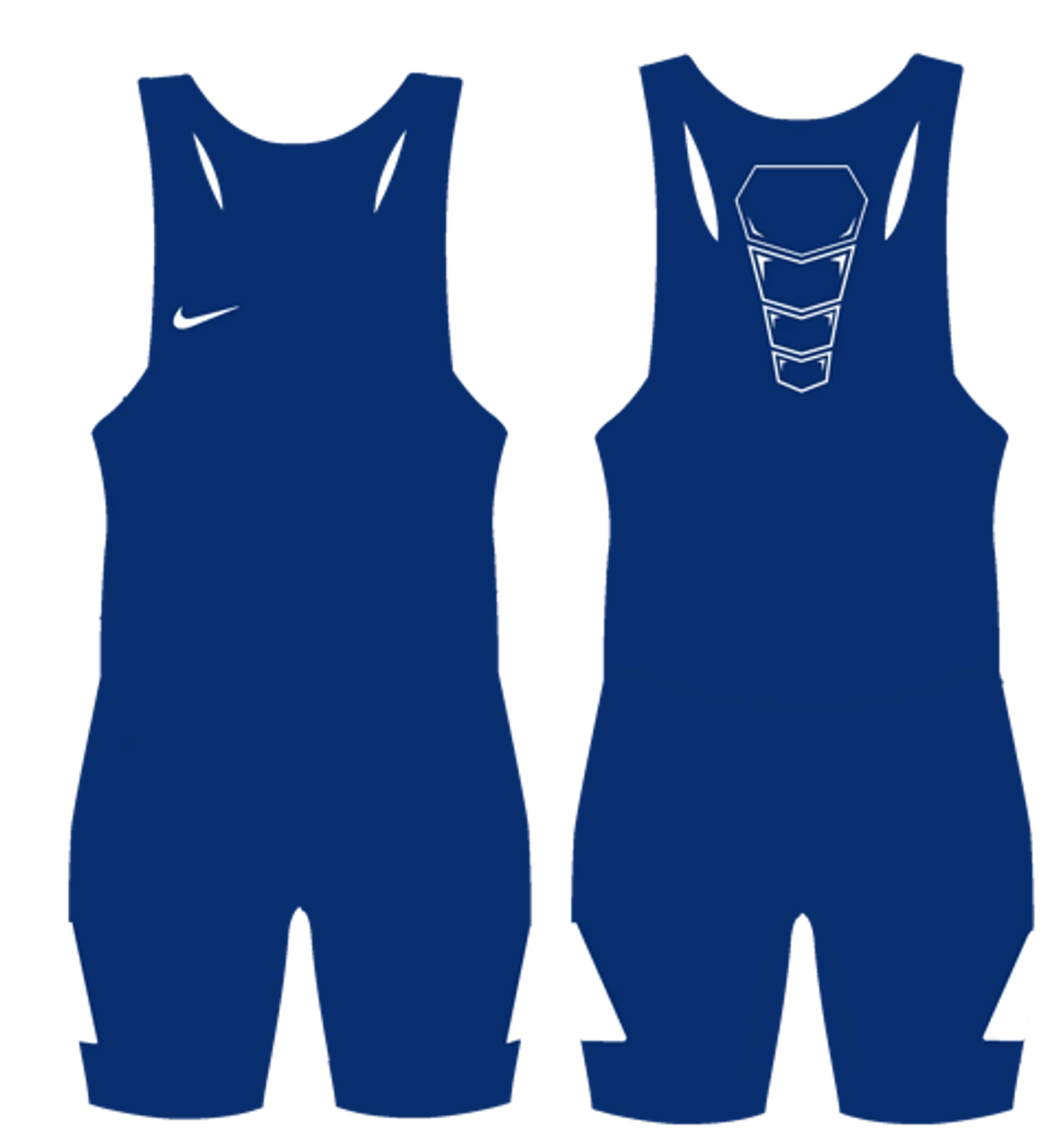 Nike Youth Grappler Elite Wrestling Singlet - Royal / White 1 Nike Youth Grappler Elite Wrestling Singlet - Royal / White