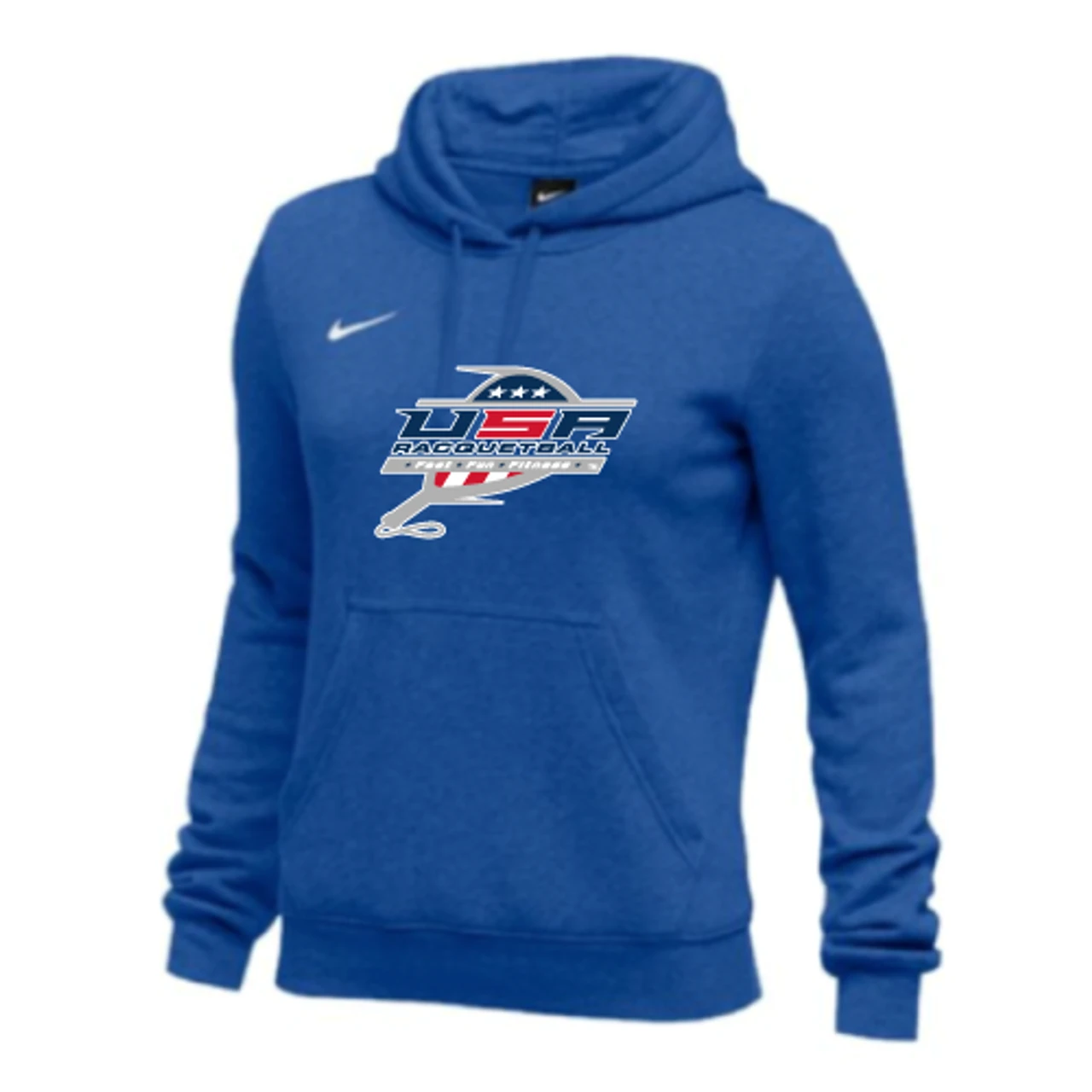 Nike Women's USA Racquetball Club Fleece Pullover Hoodie - Royal 1 Nike Women's USA Racquetball Club Fleece Pullover Hoodie - Royal